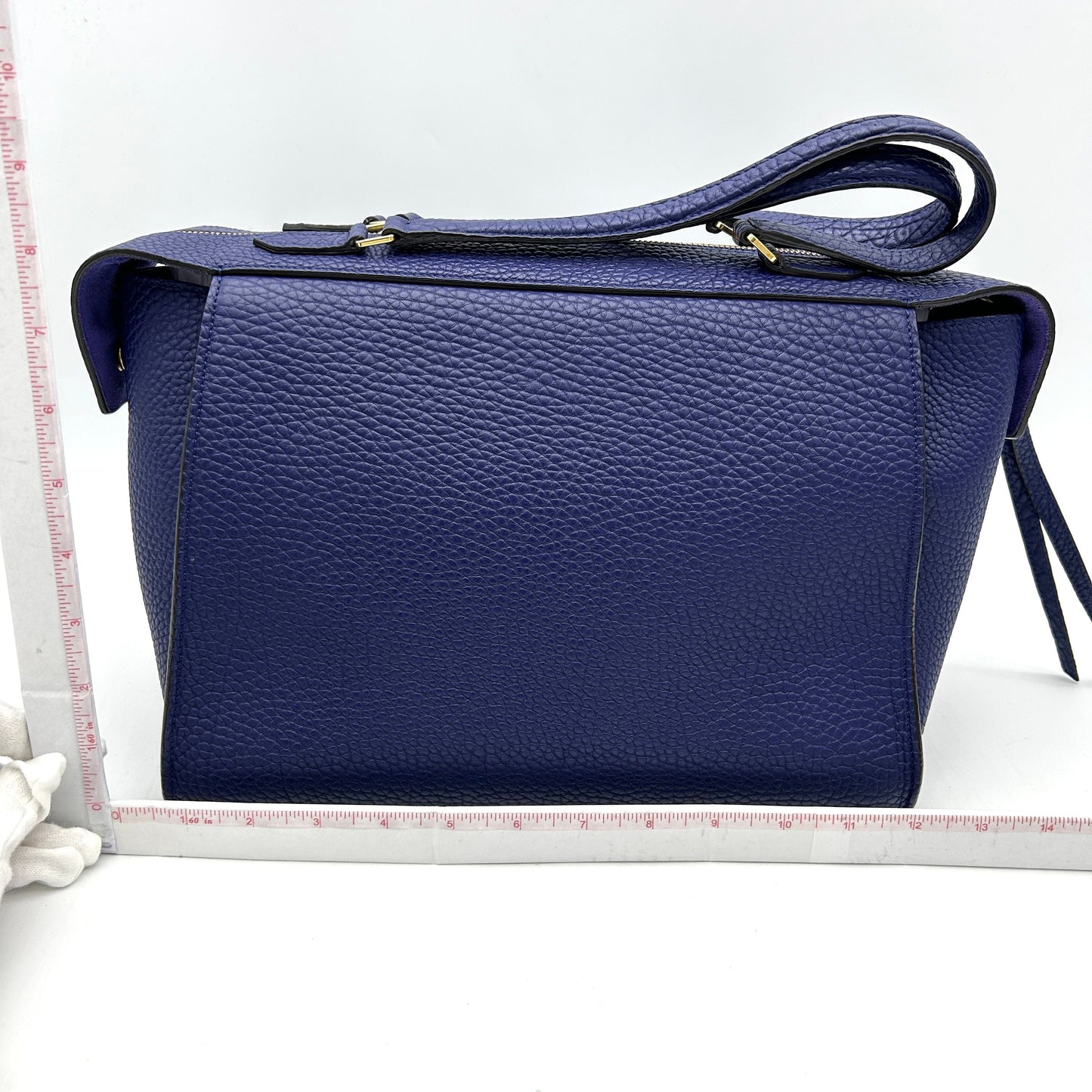 Céline Borsa a mano in pelle con anello piccolo Luxury CELINE blu LA31565