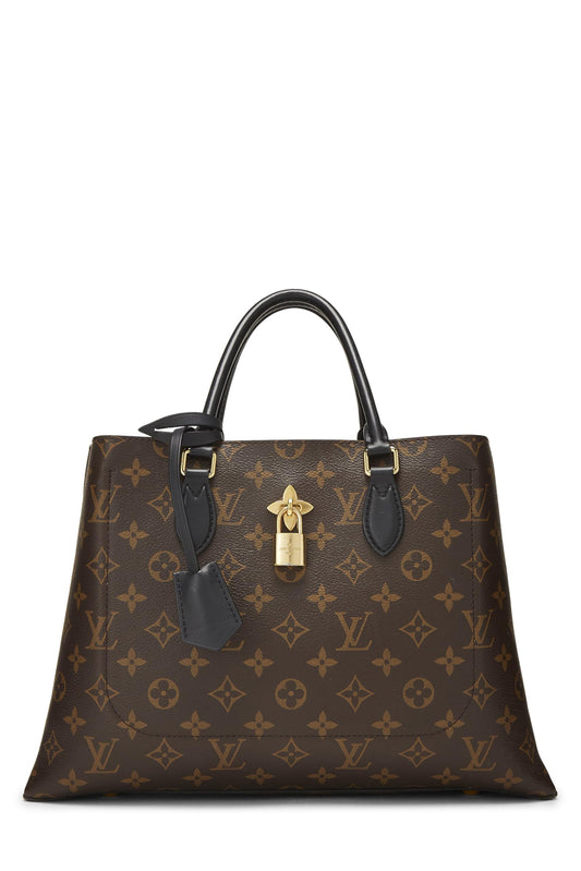 Louis Vuitton, Black Monogram Flower Tote, Black