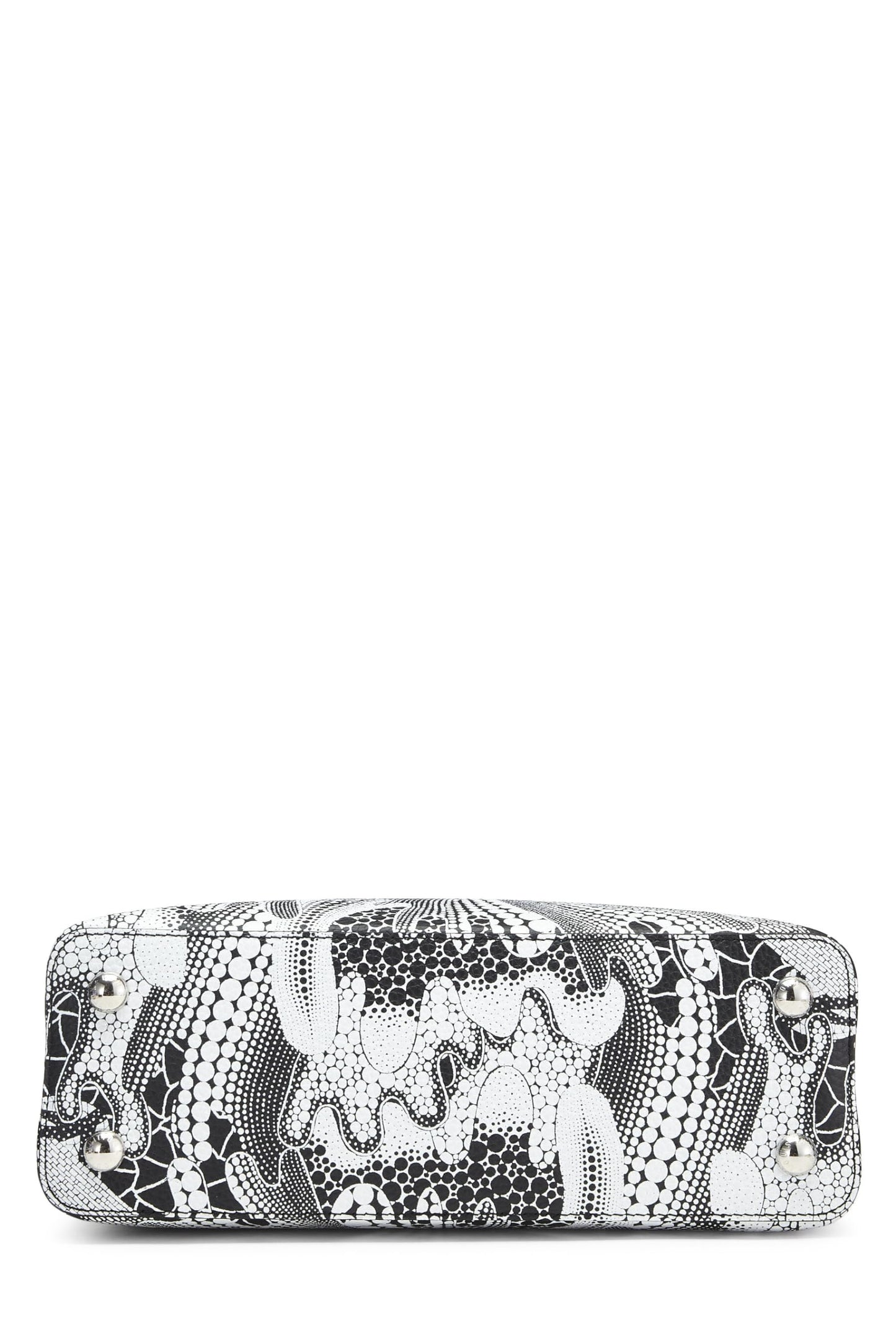 Louis Vuitton, LV x YK Black & White Taurillon Capucines MM, Multi