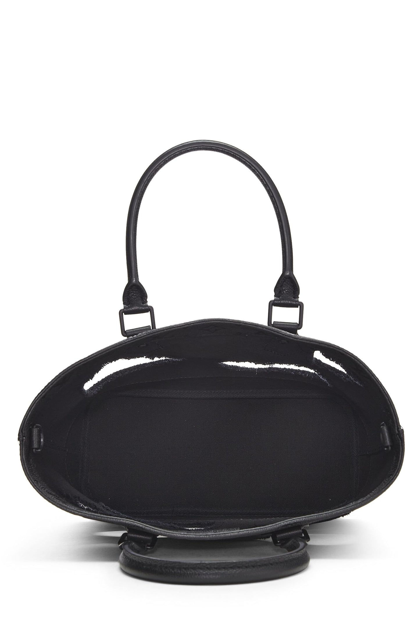 Louis Vuitton, Comme des Garçons x Louis Vuitton Black Monogram Empreinte Bag with Holes PM, Black
