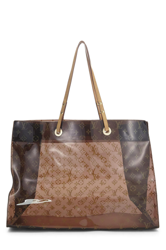Louis Vuitton, Brown Monogram Vinyl Cruise Cabas Tote GM, Brown