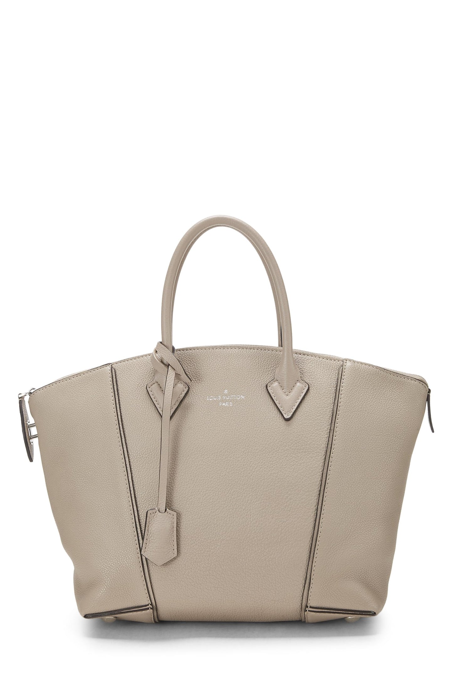 Louis Vuitton, Grey Taurillon Soft Leather Lockit MM, Grey