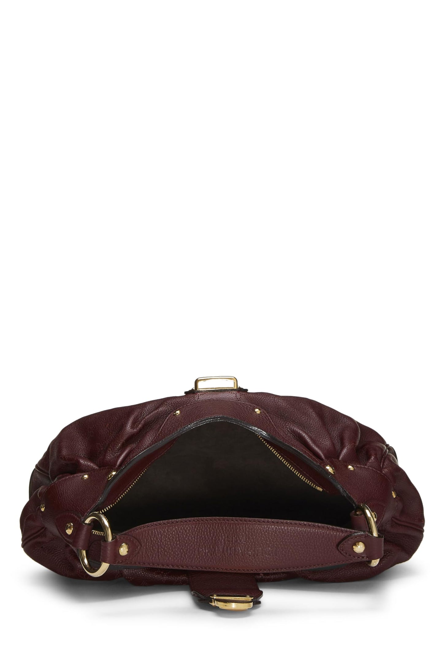 Louis Vuitton, Burgundy Monogram Mahina Solar PM, Burgundy