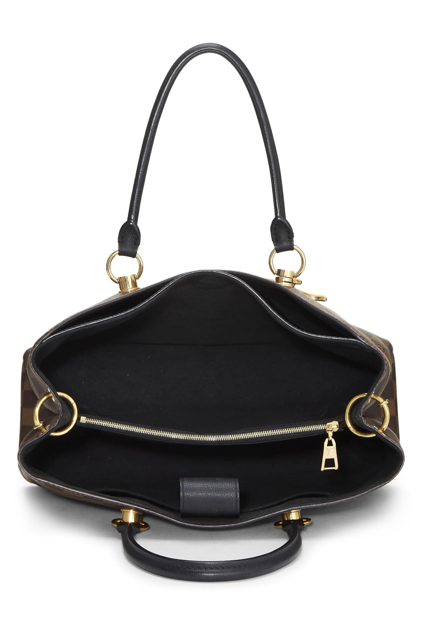 Louis Vuitton, Black Damier Ebene Riverside Tote, Black