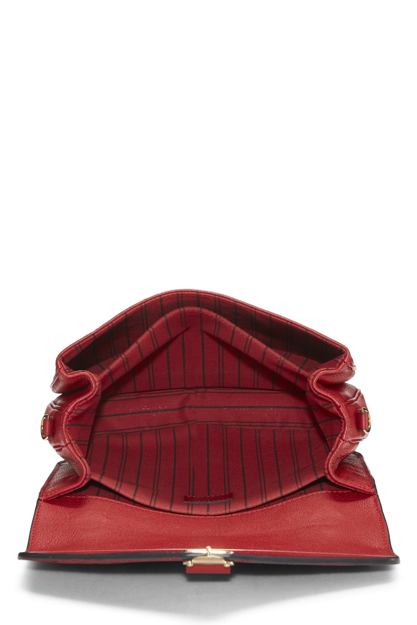 Louis Vuitton, Cherry Monogram Empreinte Pochette Metis, Red