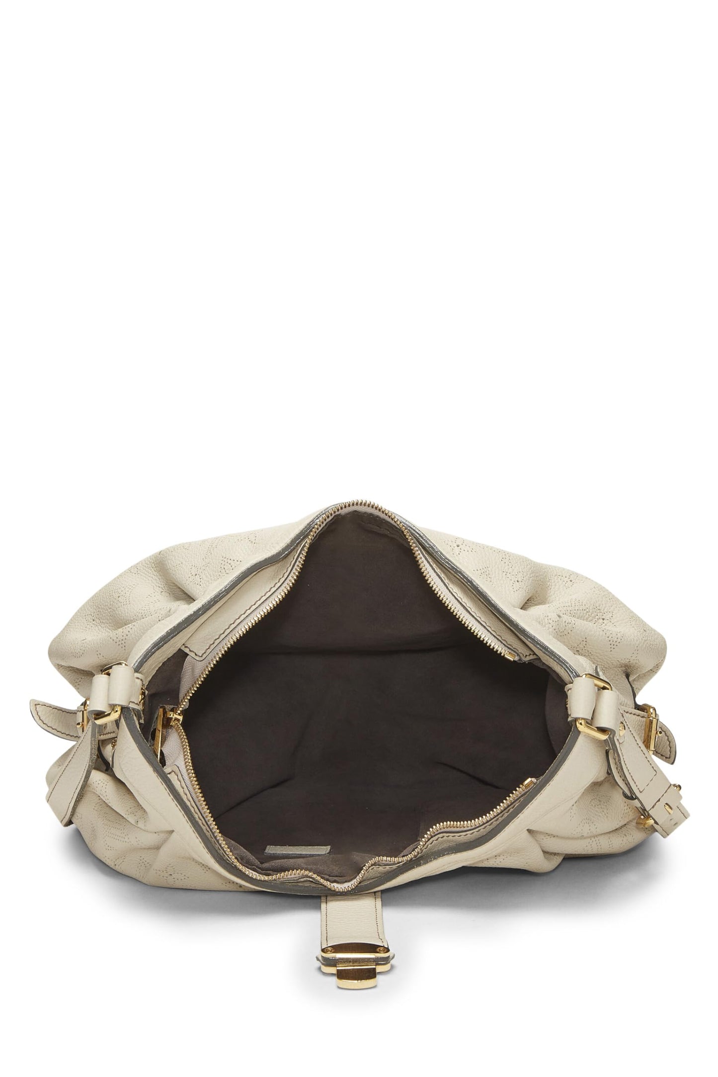 Louis Vuitton, White Monogram Mahina Leather XS, White