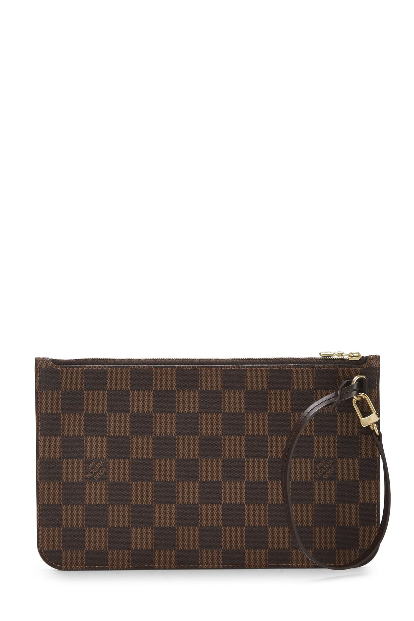 Louis Vuitton, Damier Ebene Neverfull Pouch MM, Brown