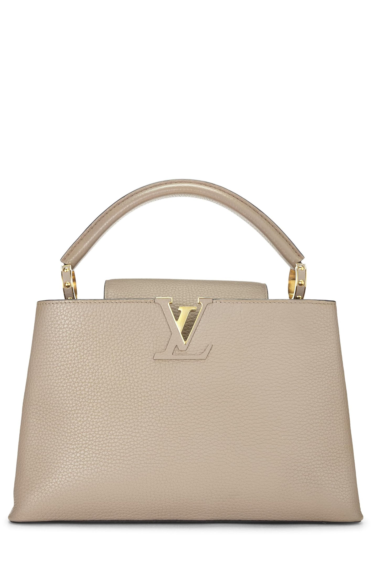Louis Vuitton, Grey Taurillon Capucines GM, Grey