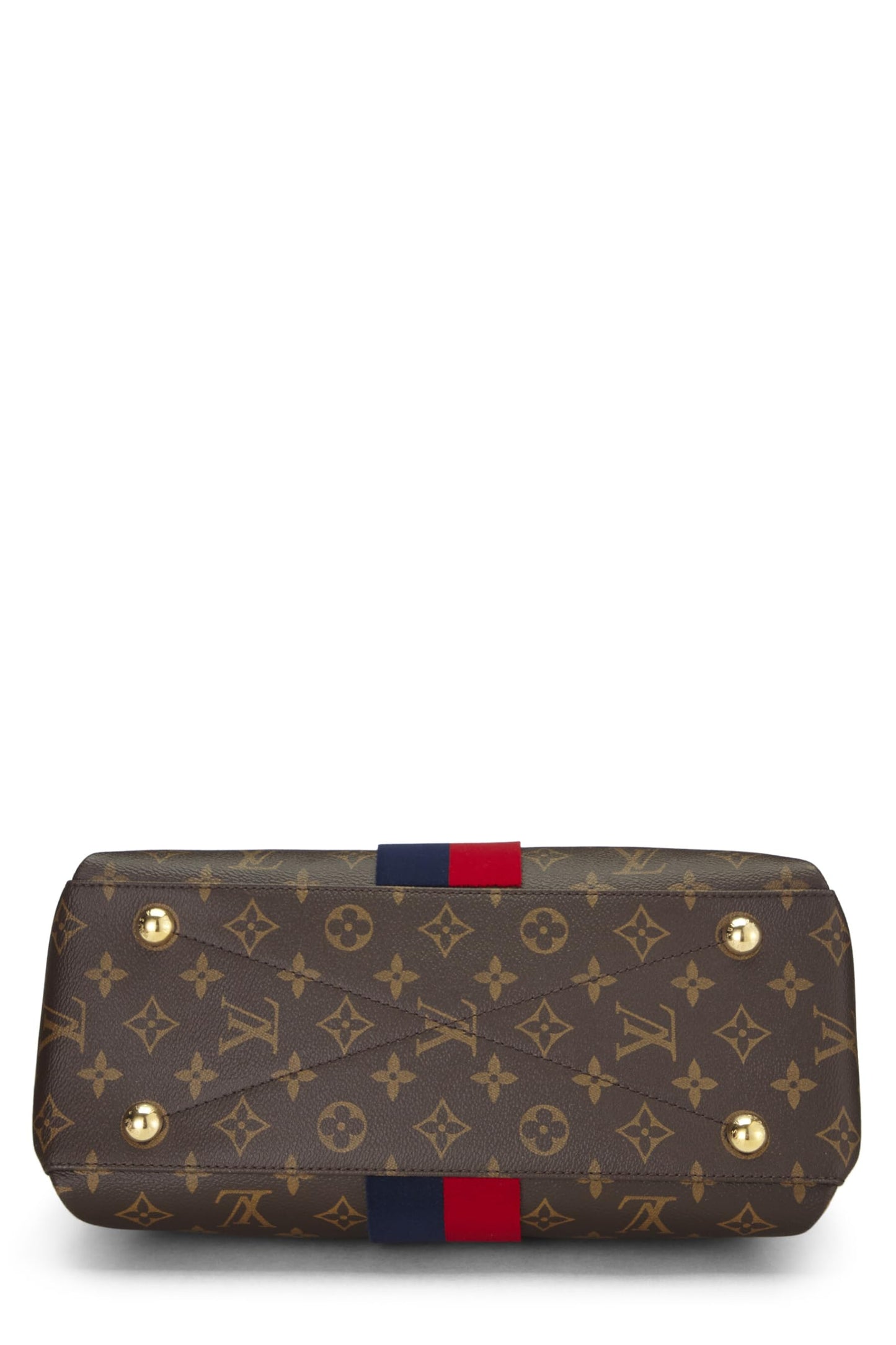 Louis Vuitton, Monogram Canvas Striped Georges MM, Red