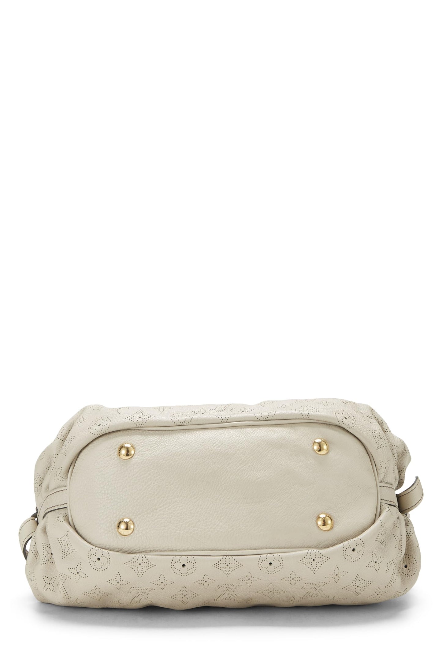 Louis Vuitton, White Monogram Mahina Leather XS, White