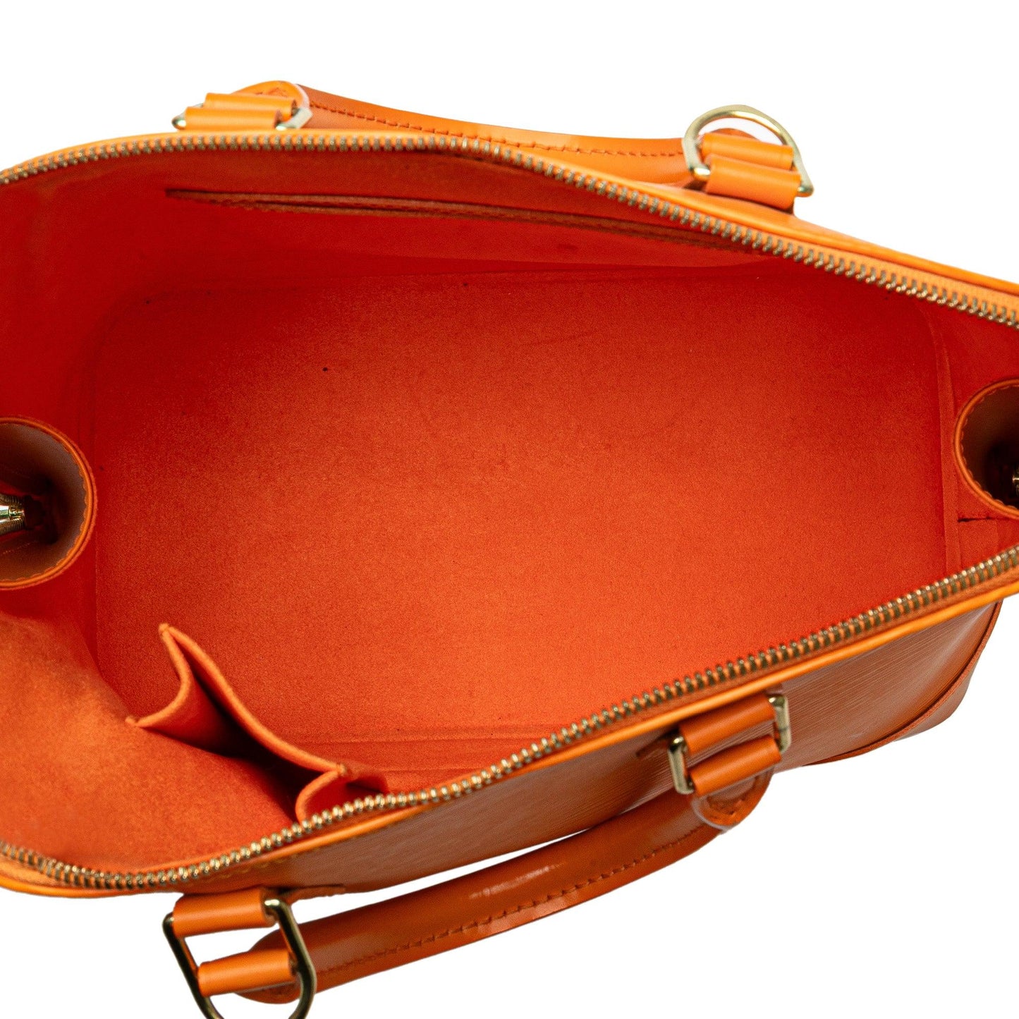 Orange Louis Vuitton Epi Alma PM Handbag