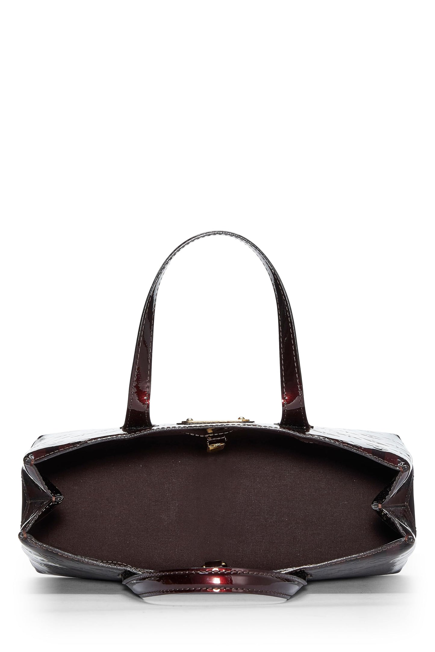 Louis Vuitton, Purple Monogram Vernis Rayures Wilshire PM, Purple