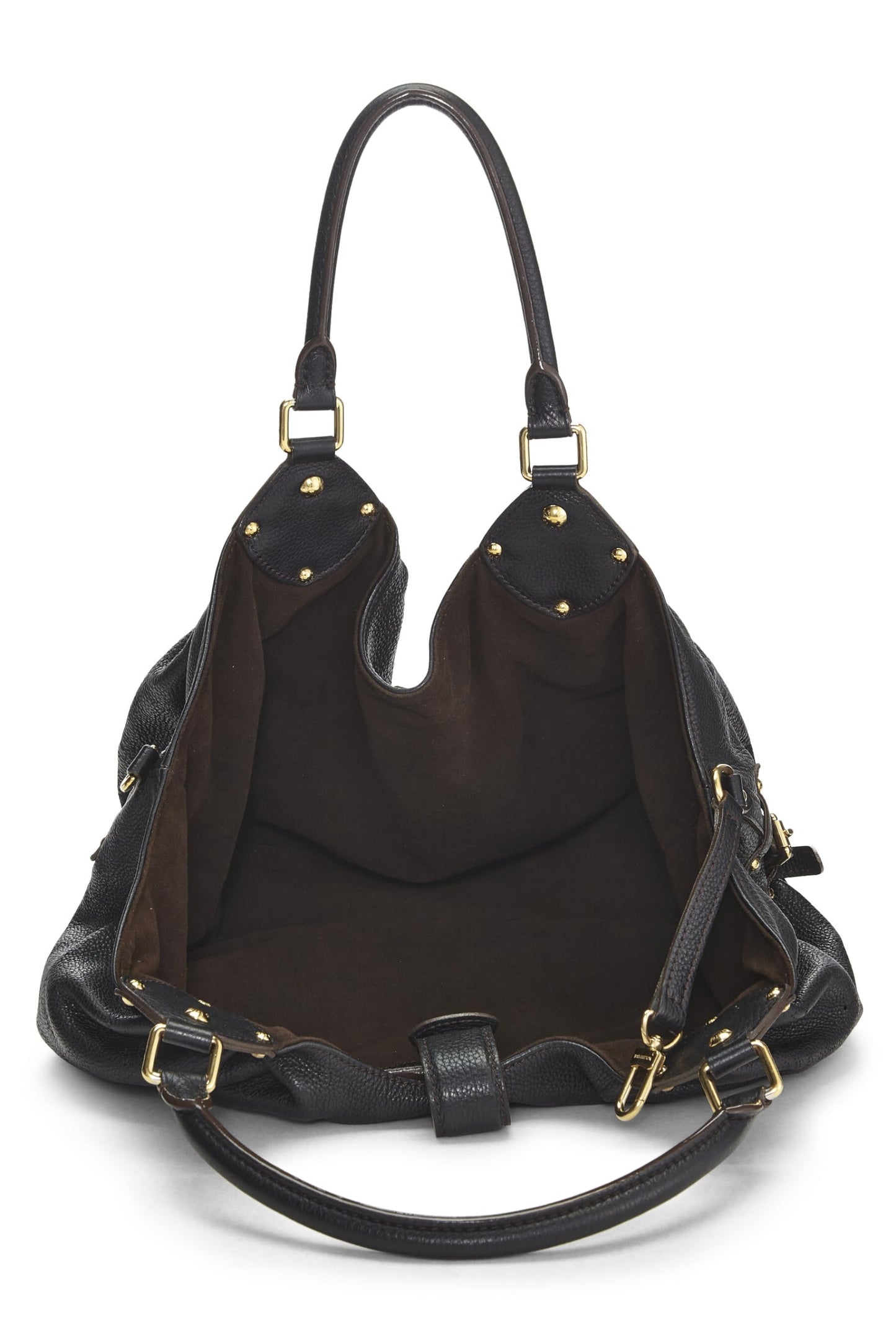 Louis Vuitton, Black Monogram Mahina Large, Black