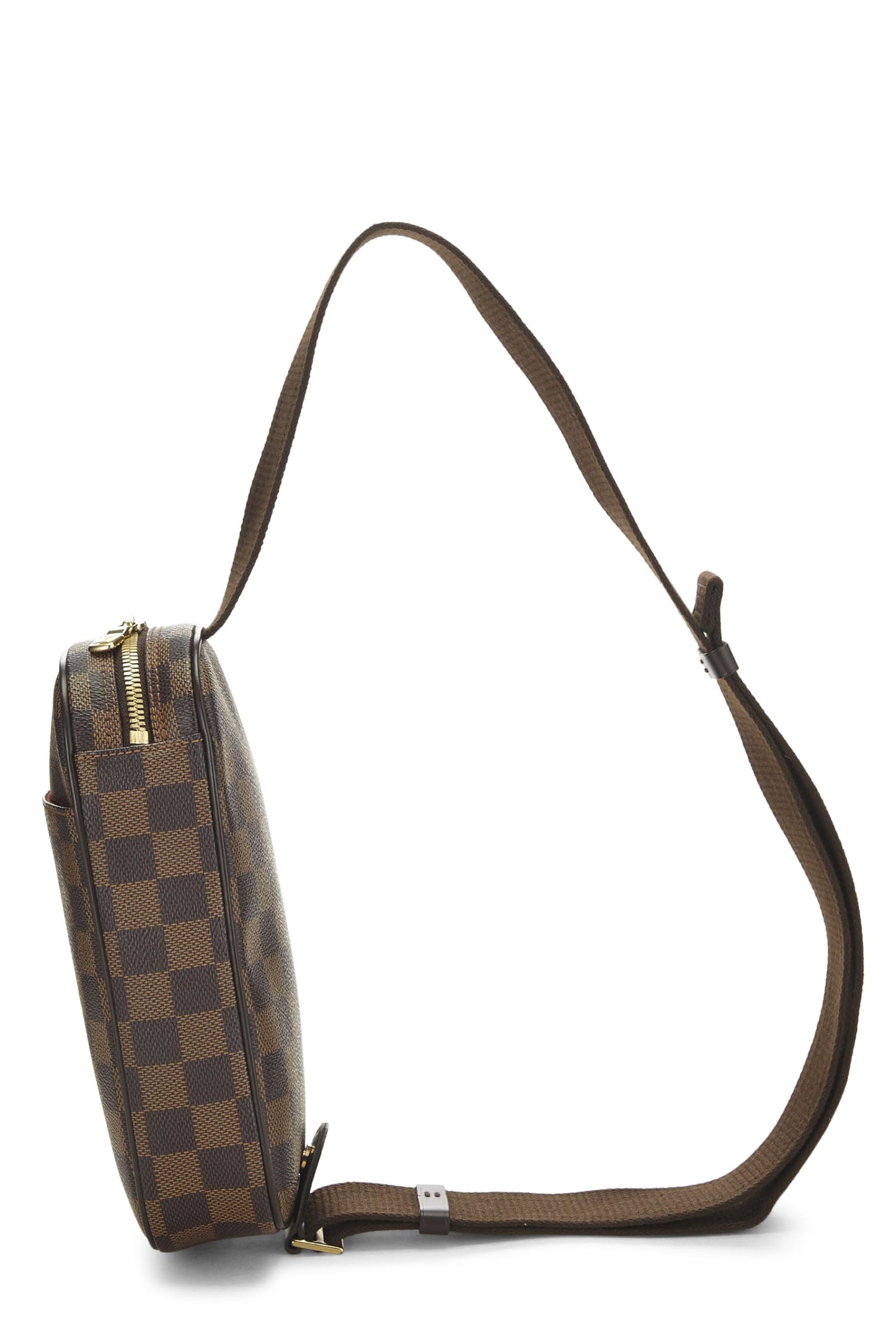 Louis Vuitton, Damier Ebene Canvas Pochette Gange, Brown