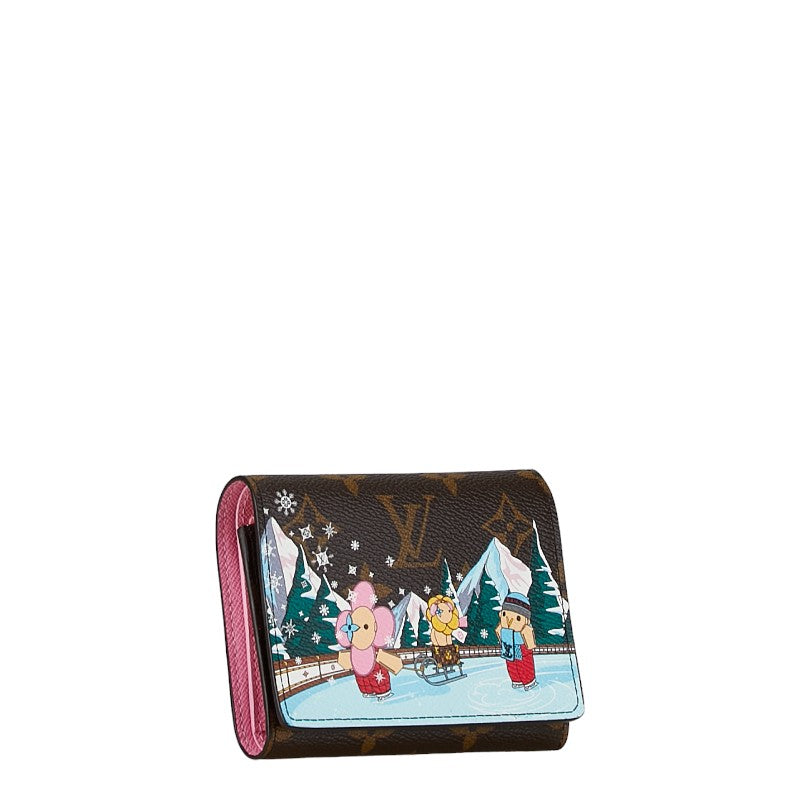 Louis Vuitton Monogram Vivienne Portefolio Victoria Double Fold Wallet M82622 Brown Multicolor PVC Leather Louis Vuitton