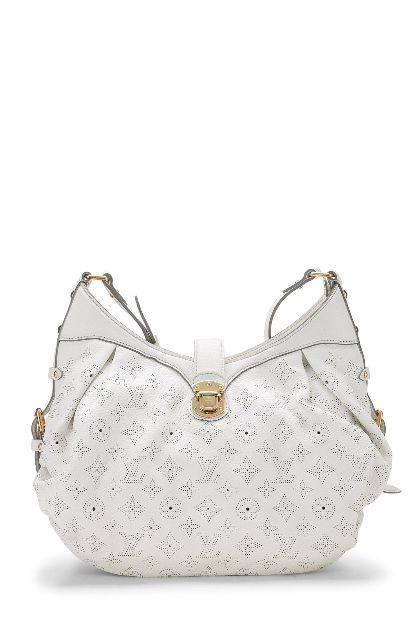 Louis Vuitton, White Monogram Mahina Leather XS, White
