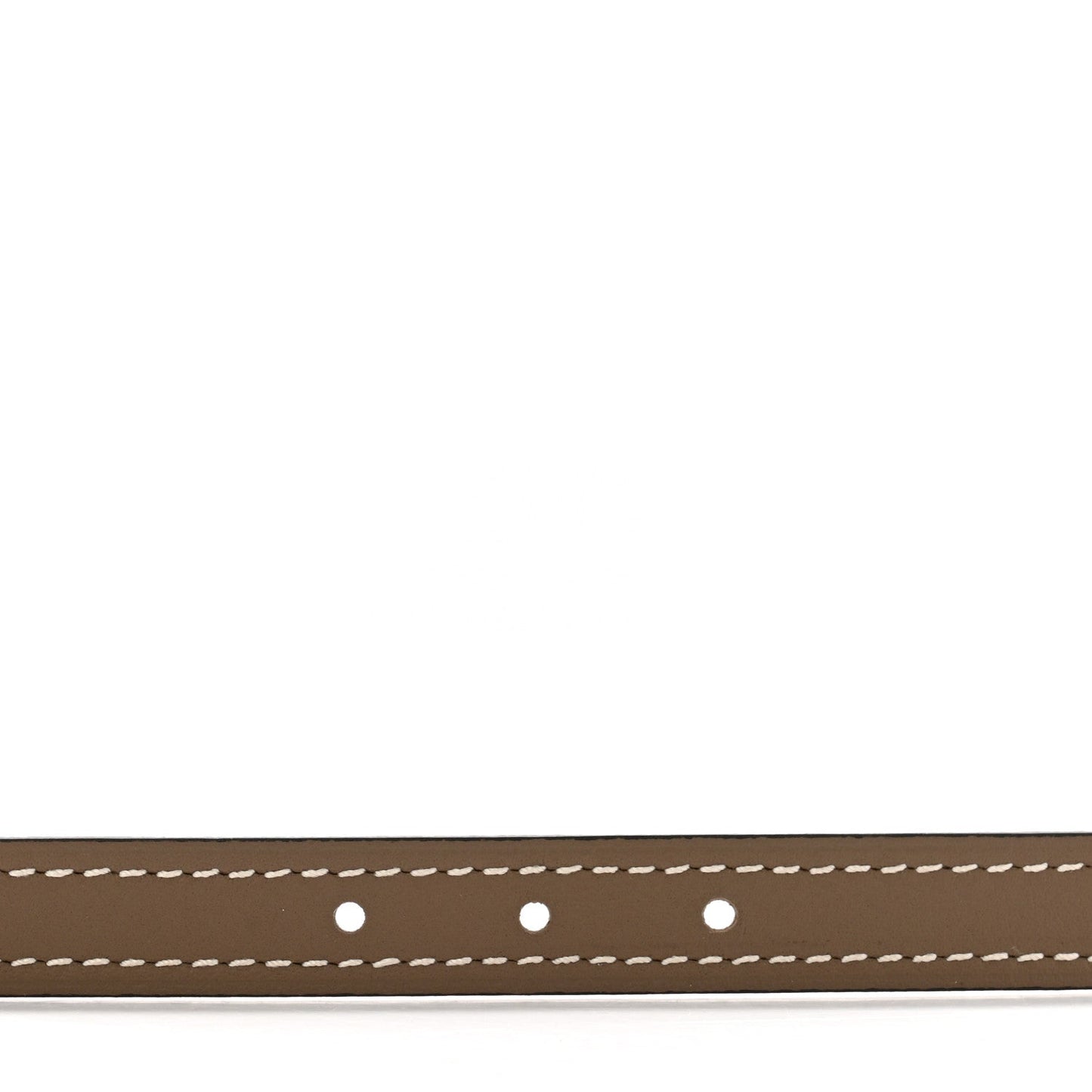 Hermes Epsom Swift 13mm Heritage Belt 65 26 Etoupe White
