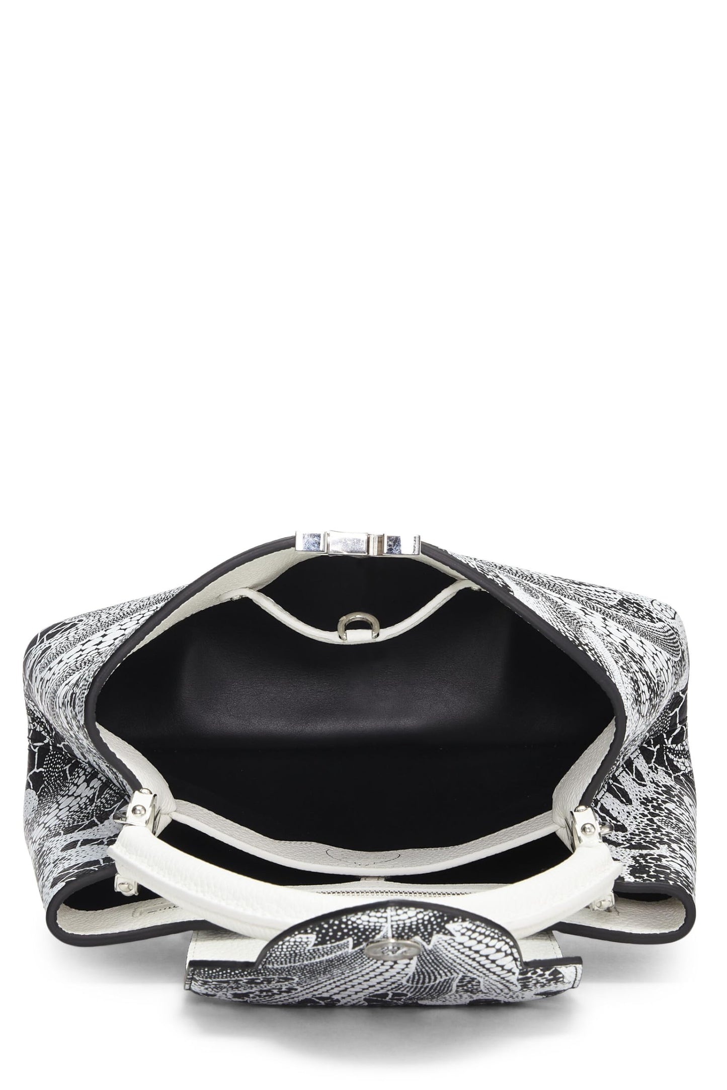 Louis Vuitton, LV x YK Black & White Taurillon Capucines MM, Multi