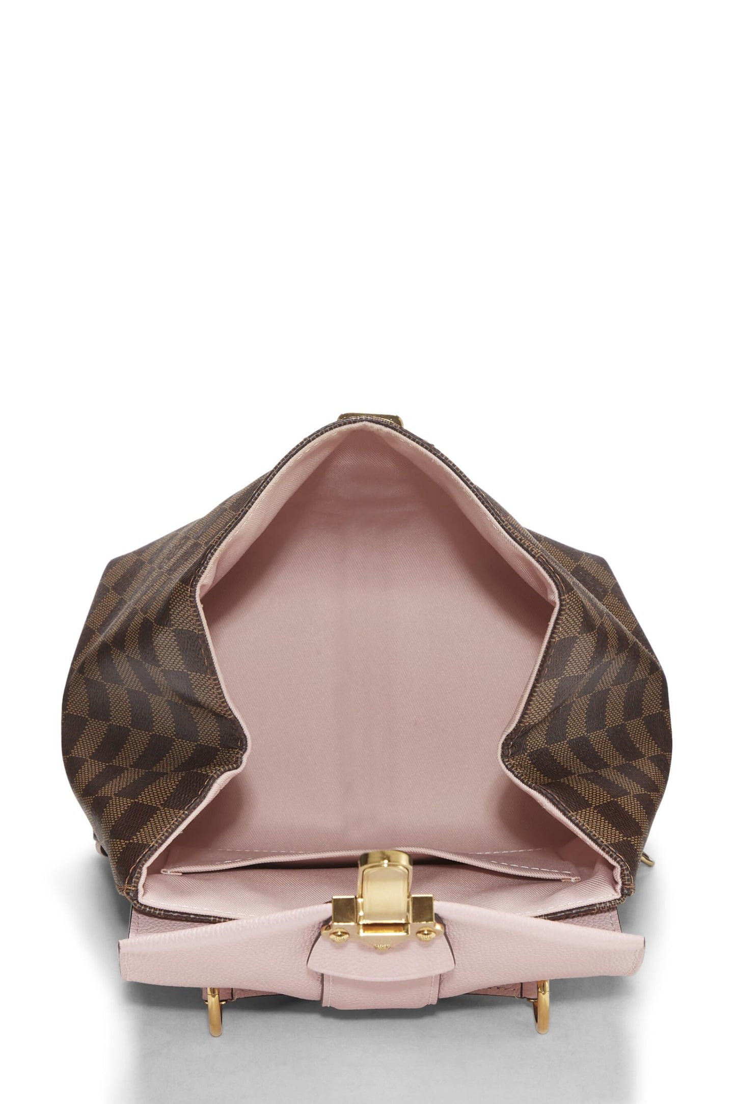 Louis Vuitton, Pink Damier Ebene Clapton Backpack, Pink