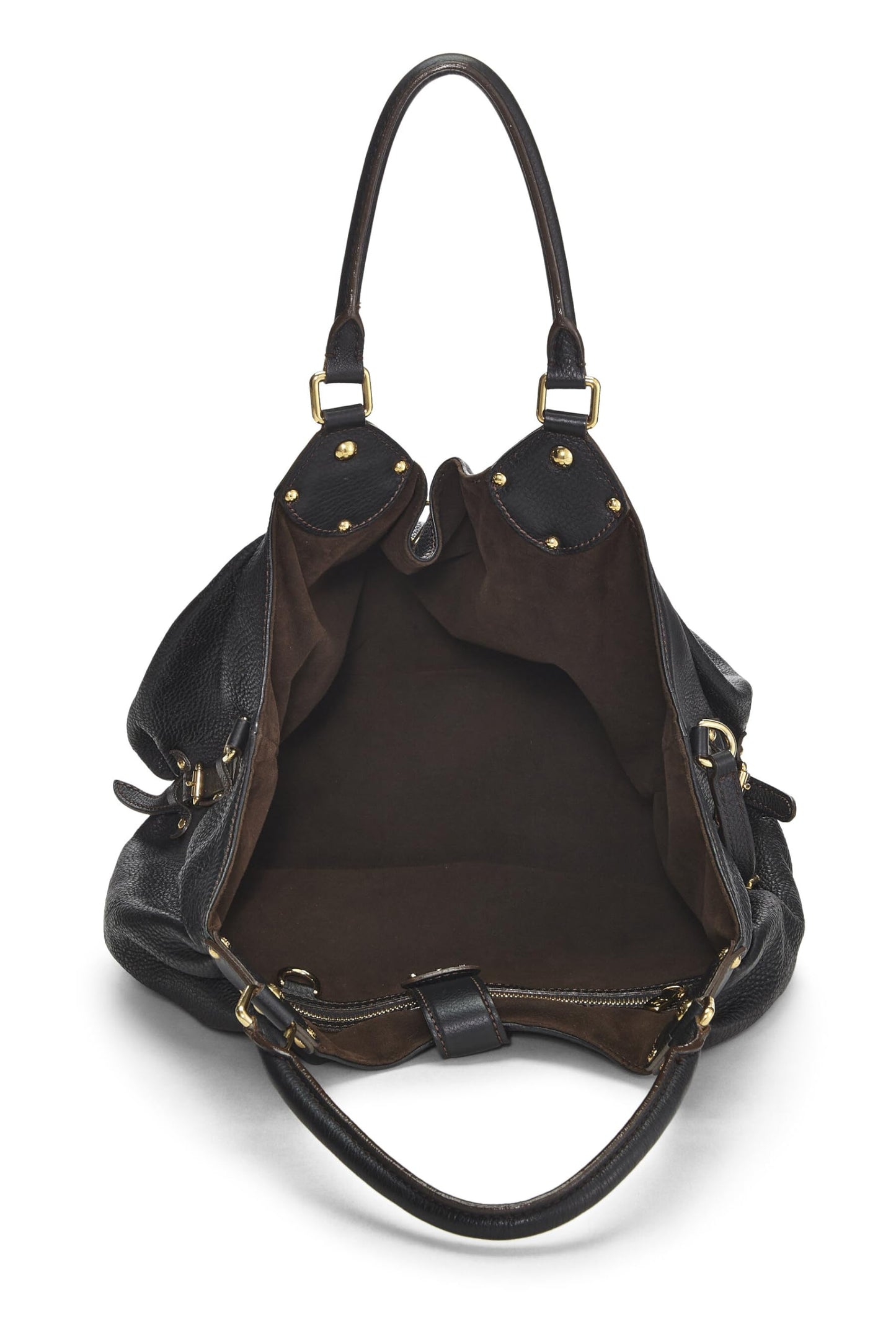 Louis Vuitton, Black Monogram Mahina Large, Black