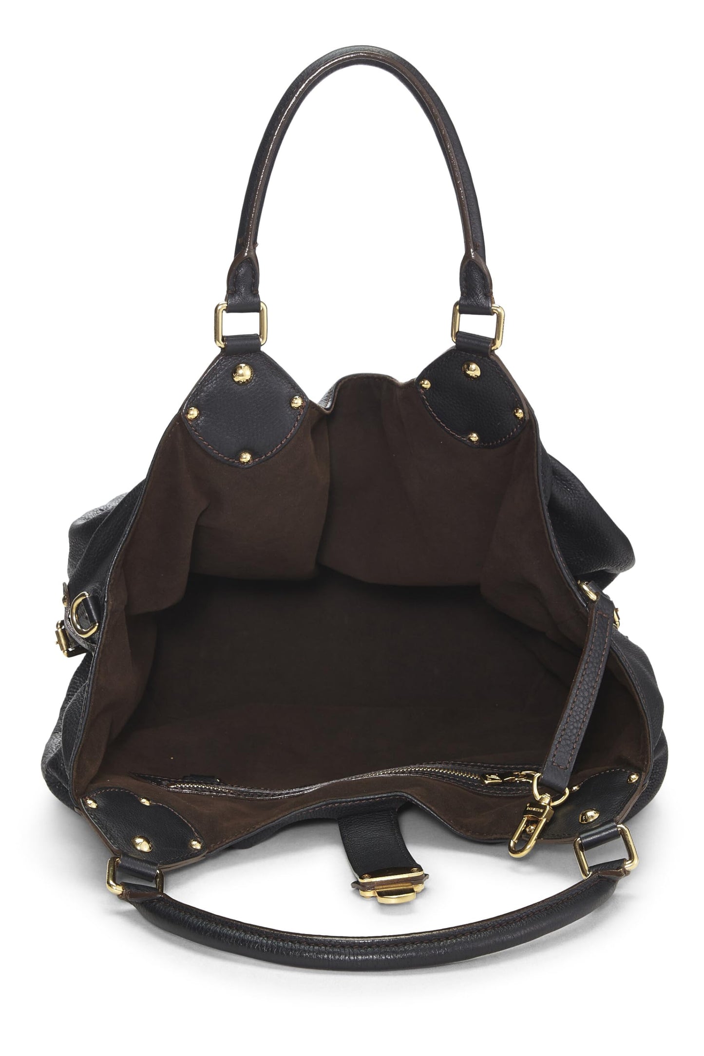 Louis Vuitton, Black Monogram Mahina Large, Black
