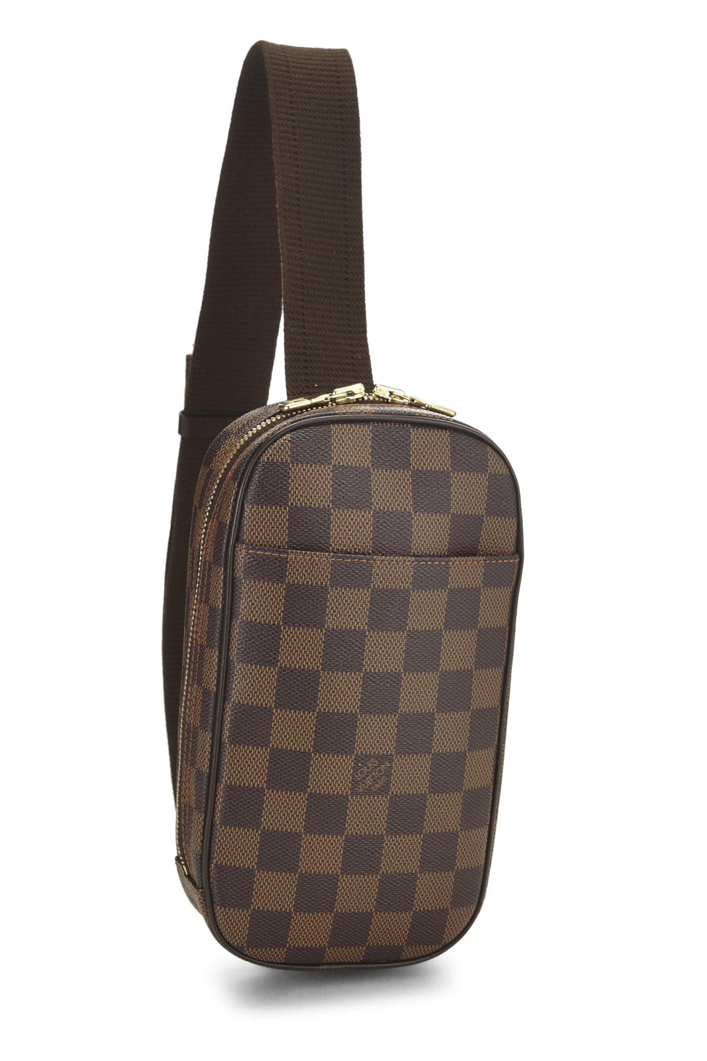 Louis Vuitton, Damier Ebene Canvas Pochette Gange, Brown