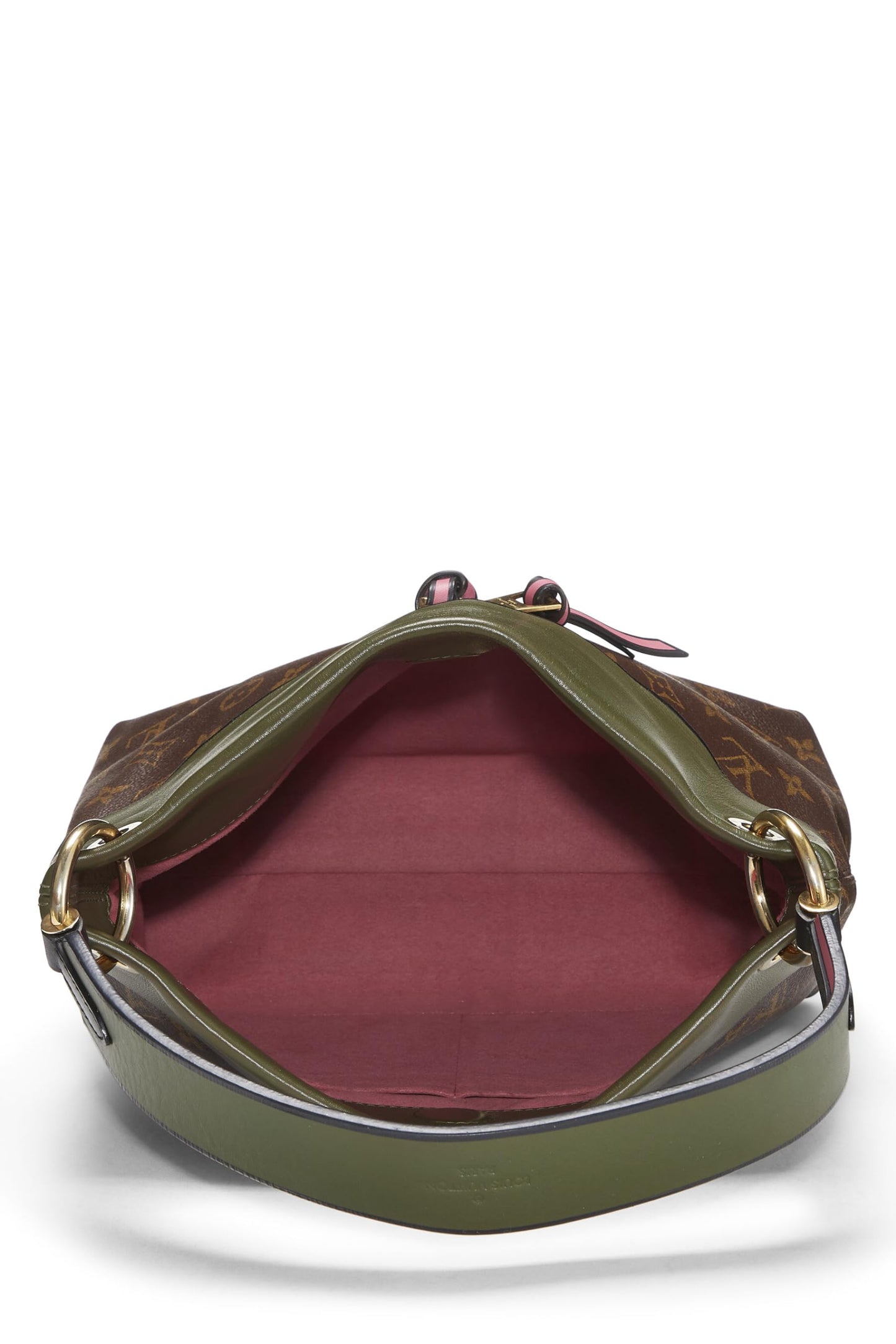 Louis Vuitton, Monogram Canvas & Multicolor Leather Tuileries Besace, Green