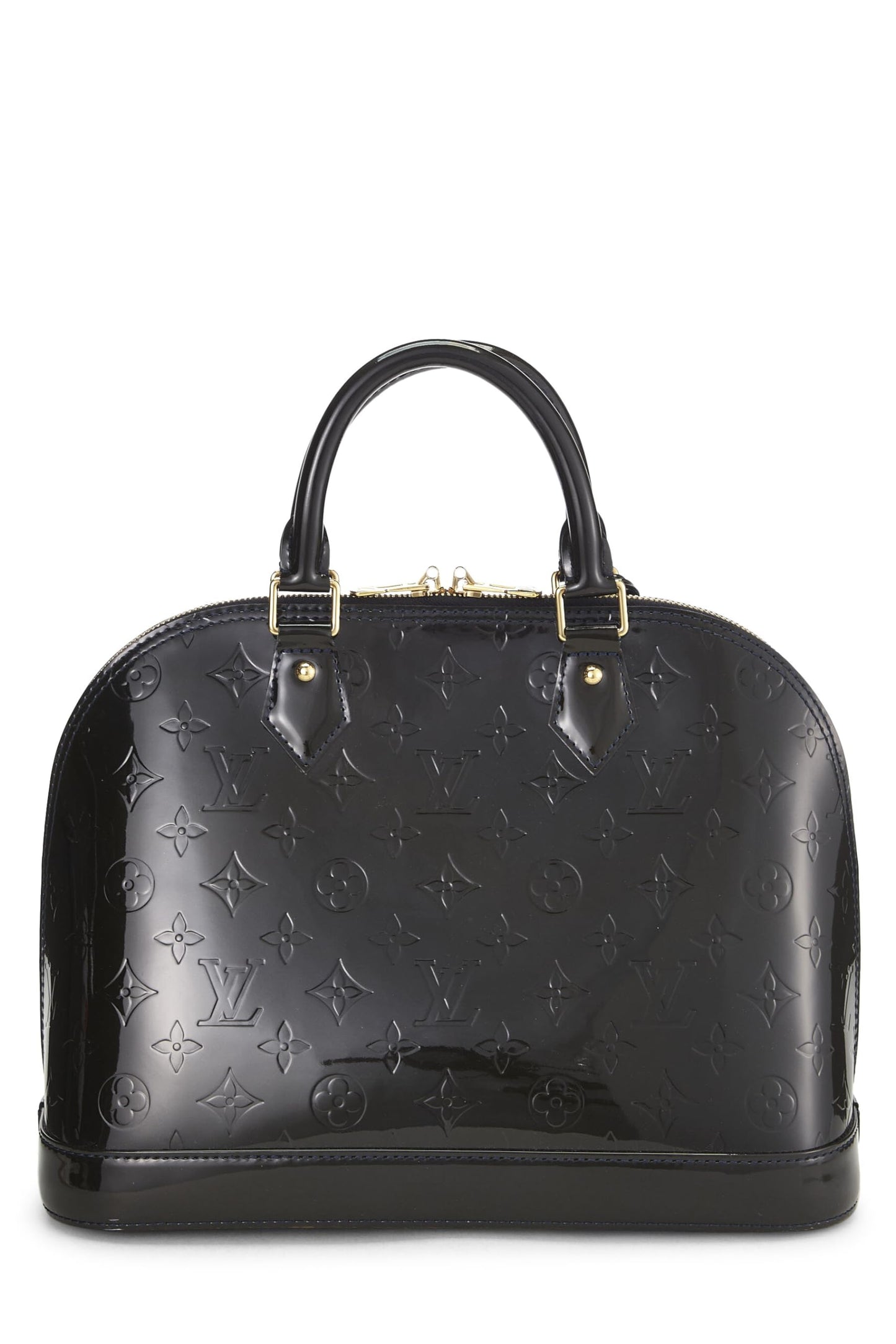 Louis Vuitton, Blue Infini Monogram Vernis Alma PM NM, Navy
