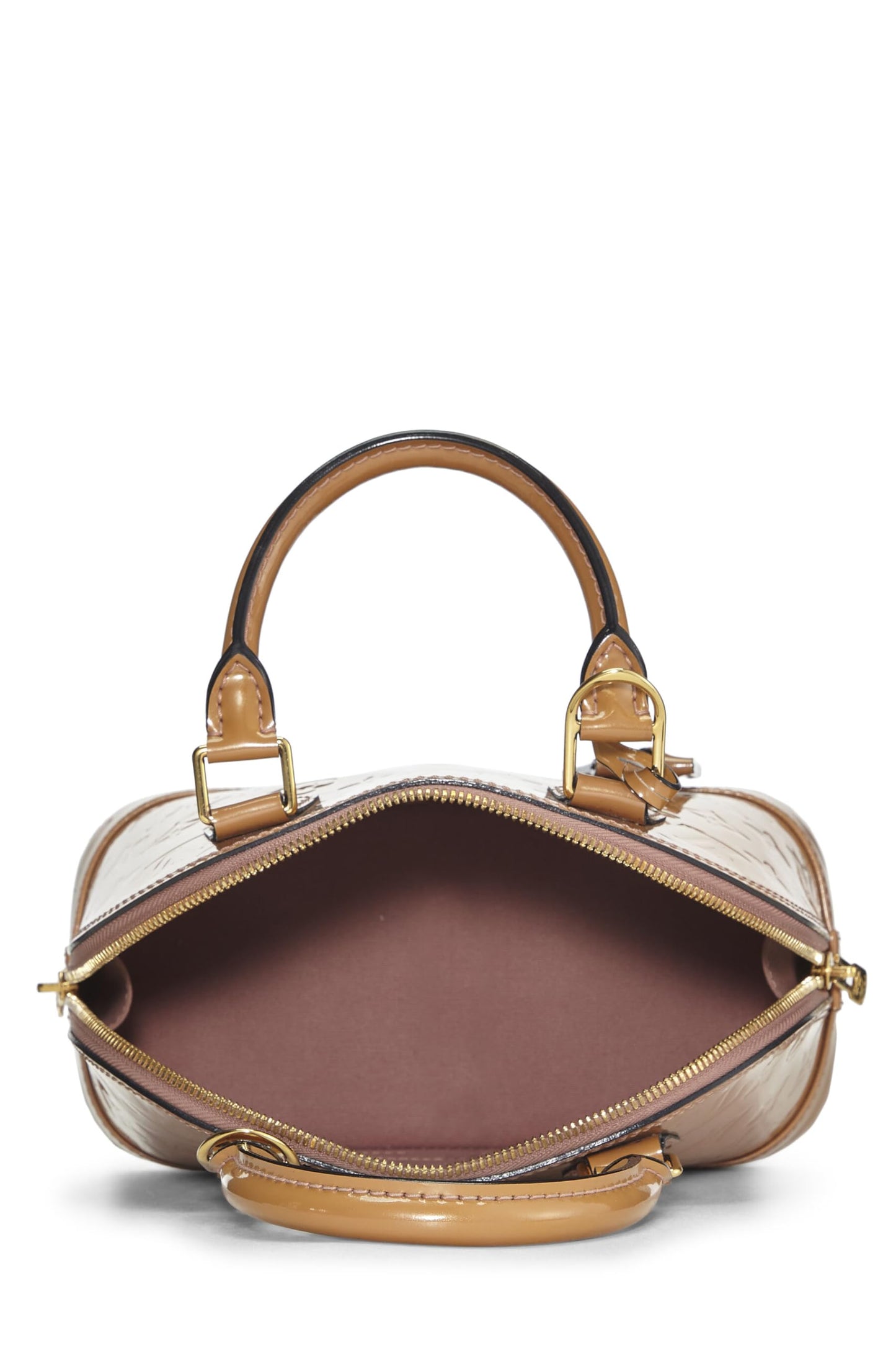 Louis Vuitton, Noisette Monogram Vernis Alma BB, Beige