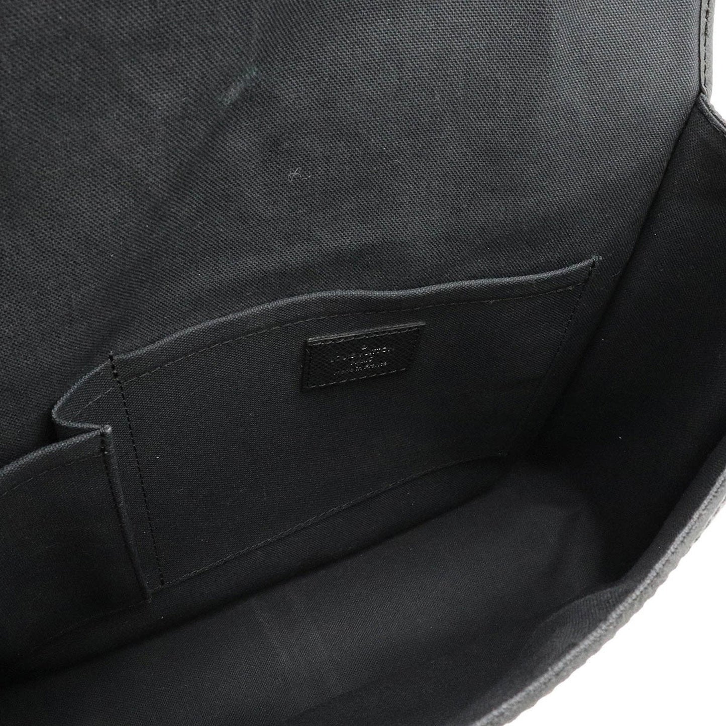 Louis Vuitton Black Leather ODESSA shopper bag