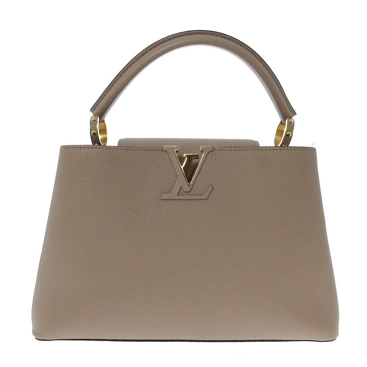 Louis Vuitton Beige Leather Capucines handbag bag