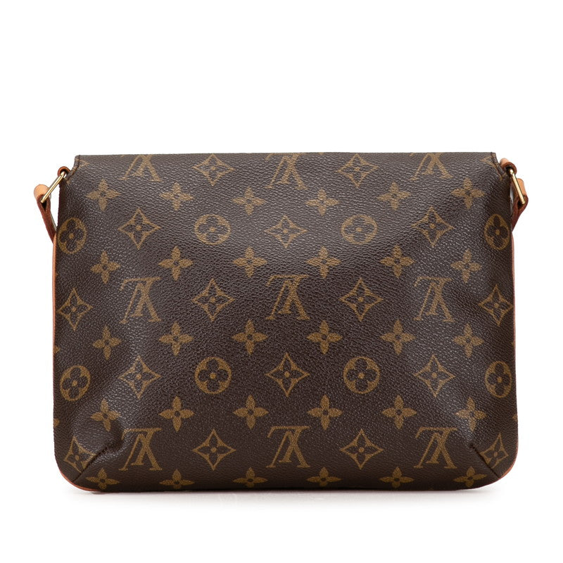 Louis Vuitton Monogram Museet Tango Short Handbag M51257 Brown PVC Leather Louis Vuitton