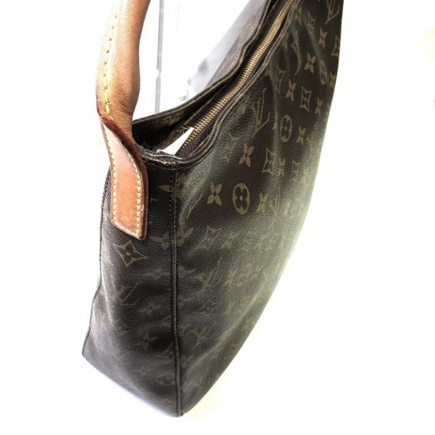 Louis Vuitton Brown Canvas Looping GM handbag bag