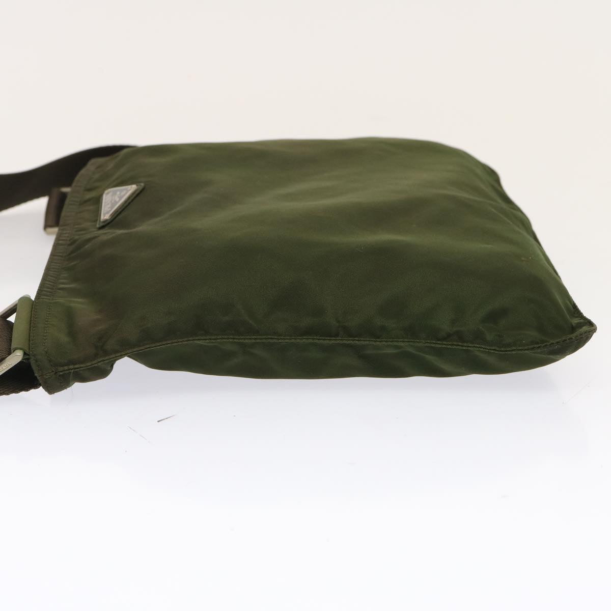 PRADA Shoulder Bag Nylon Khaki Auth 72628