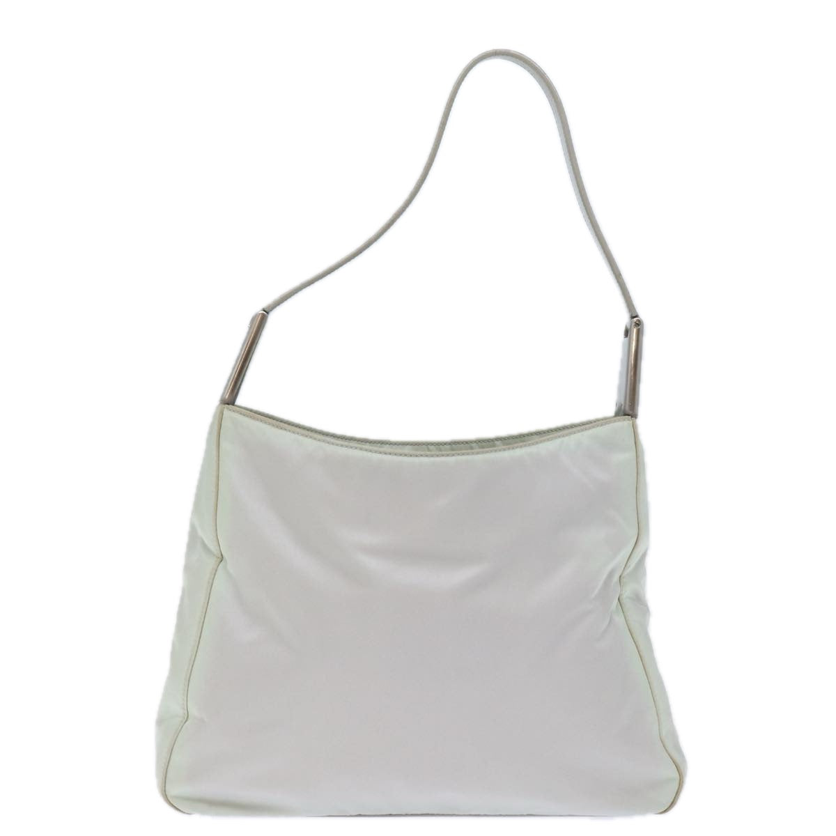 PRADA Shoulder Bag Nylon Gray Auth 72737