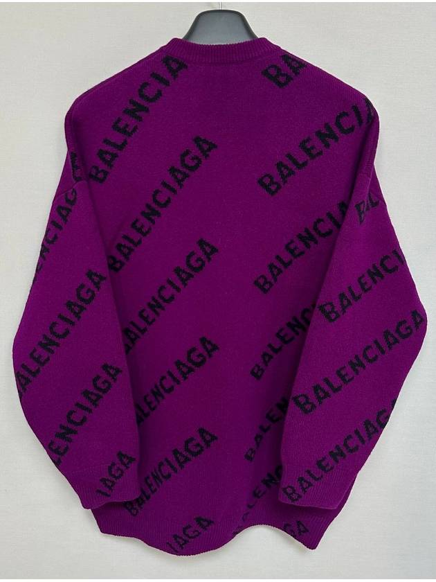 Luxury Balenciaga Trending 2026 Logo over knit sweater 110