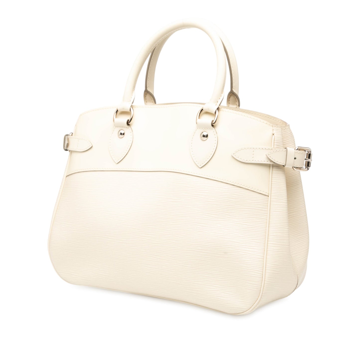 White Louis Vuitton Epi Passy PM Handbag