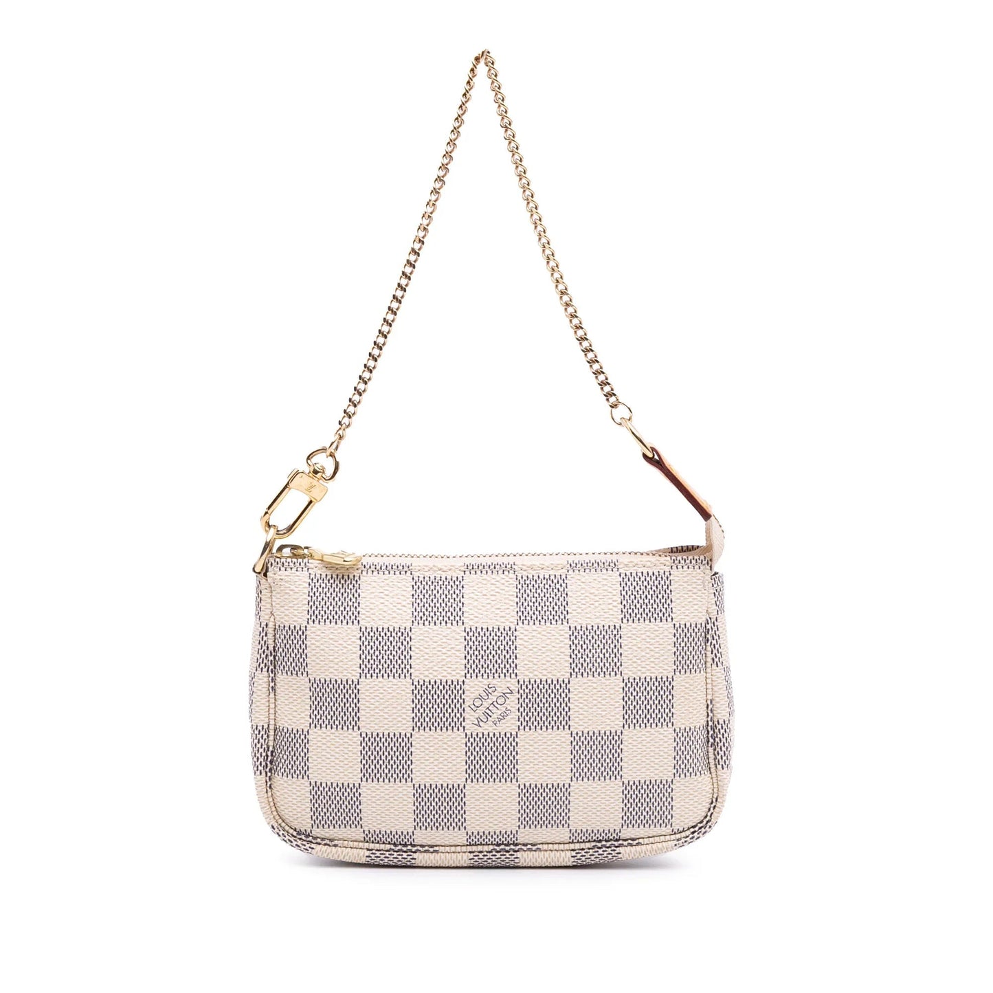 White Louis Vuitton Damier Azur Mini Pochette Accessoires Handbag