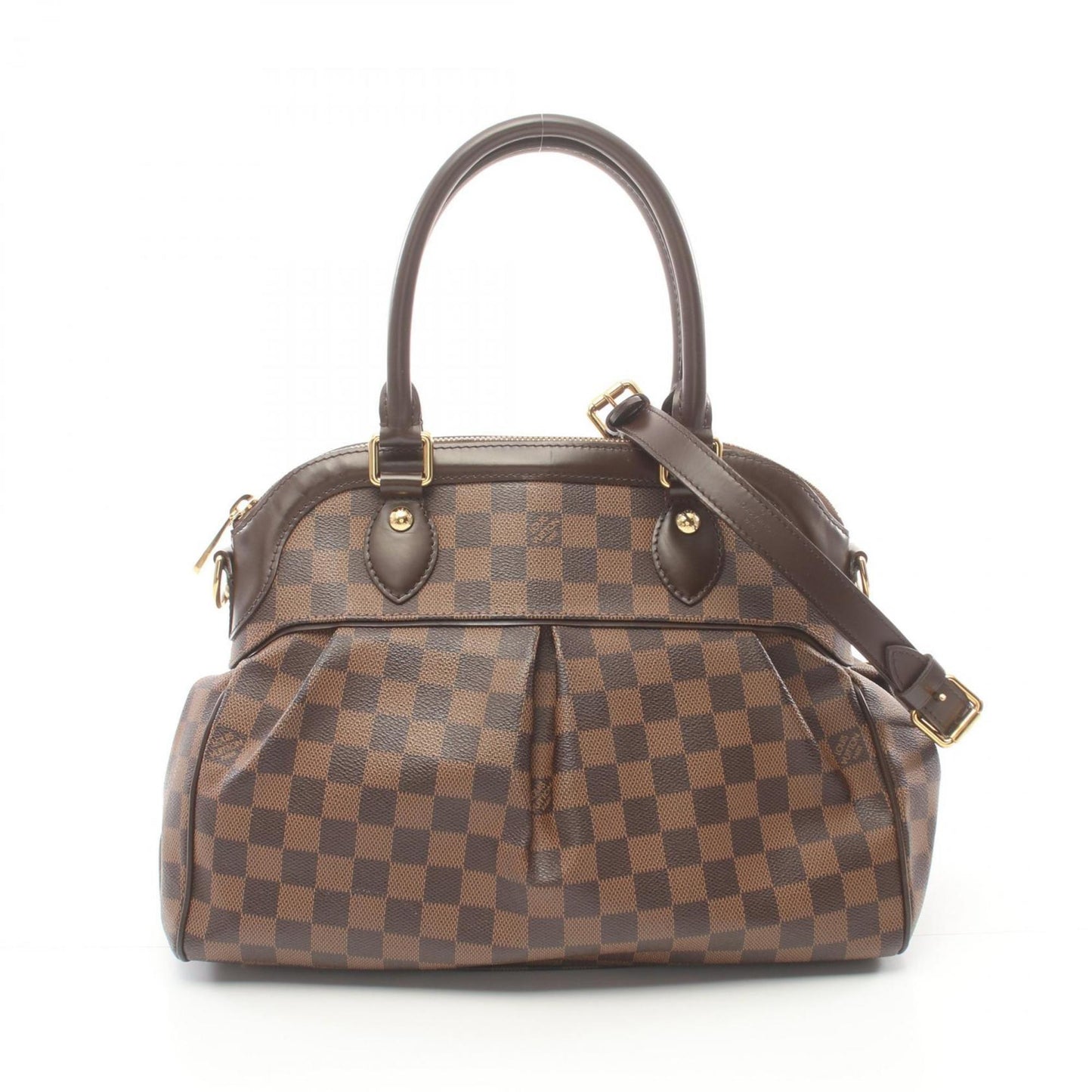 Louis Vuitton  Coated Canvas Damier Canvas Leather Handbag