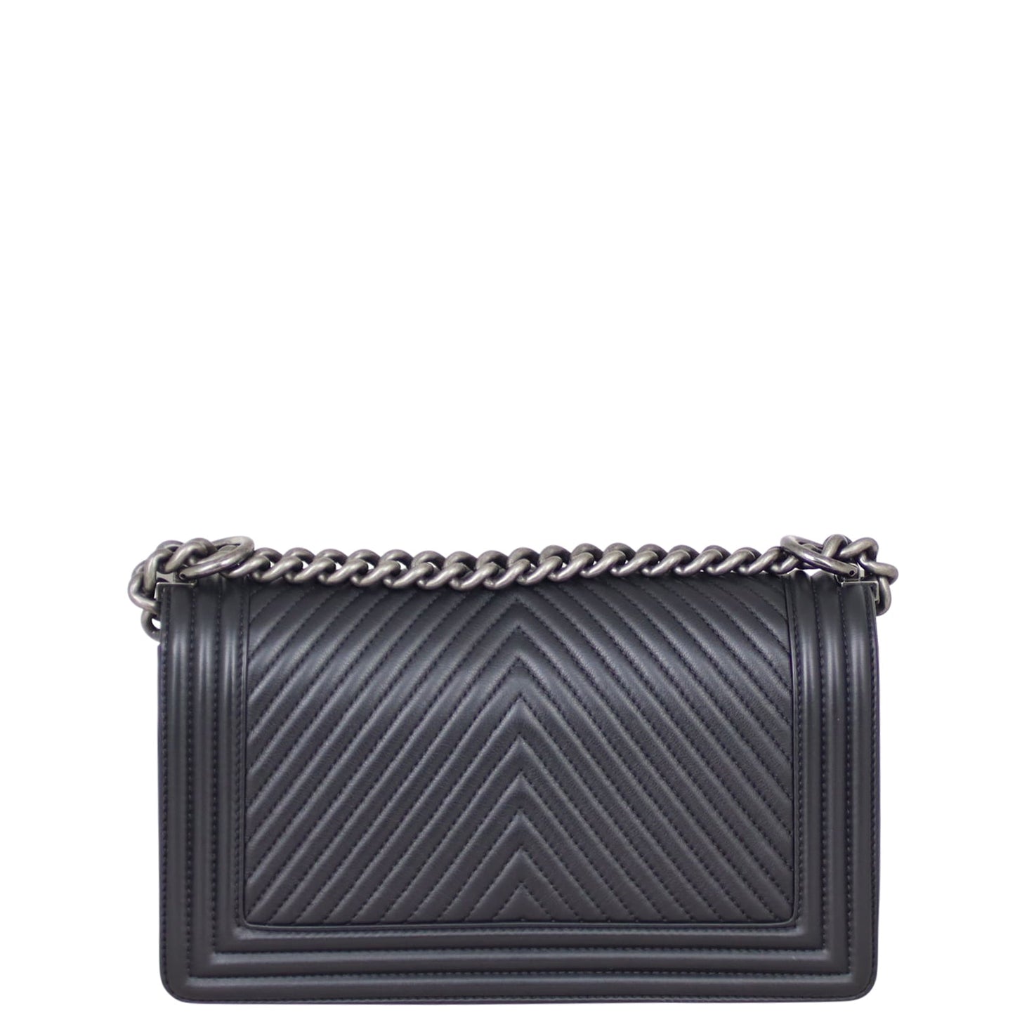 Chanel Boy Old Medium | Black Chevron