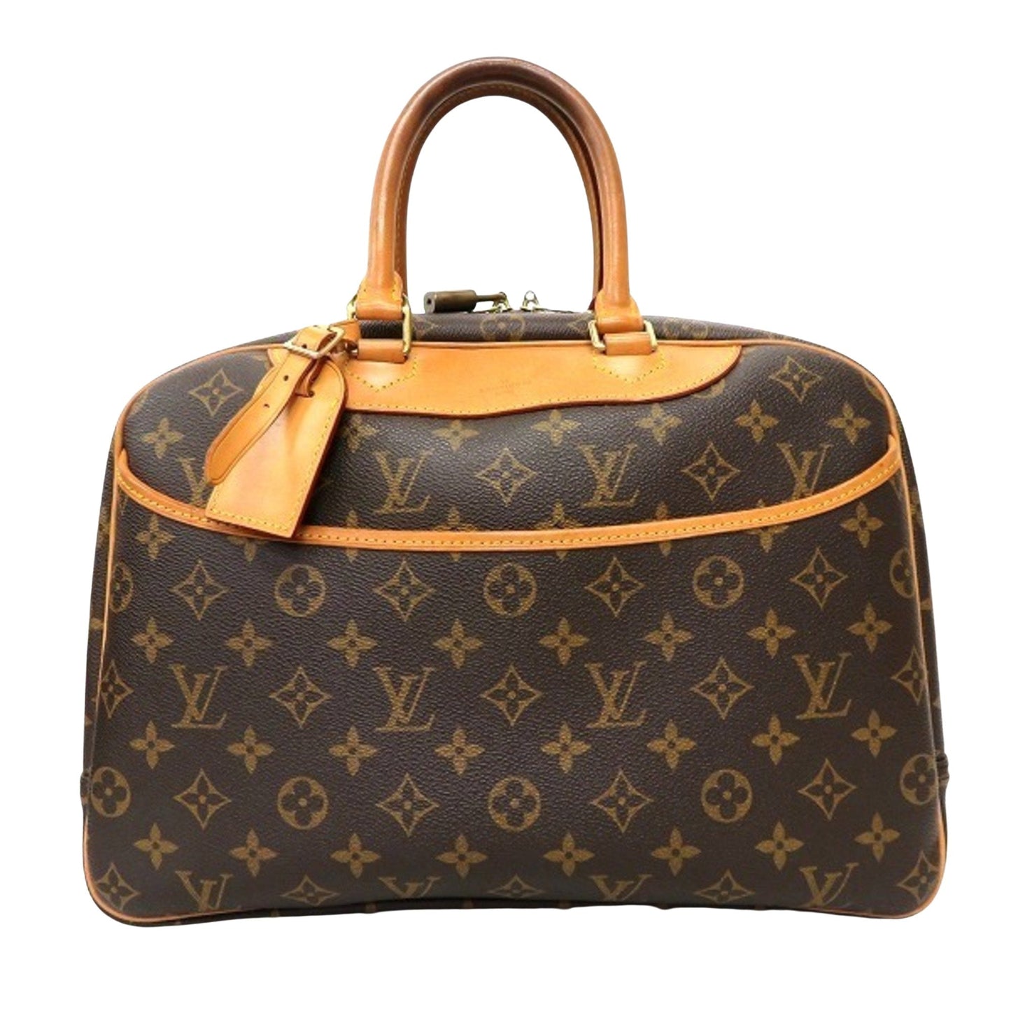 Louis Vuitton Brown Canvas Deauville handbag bag