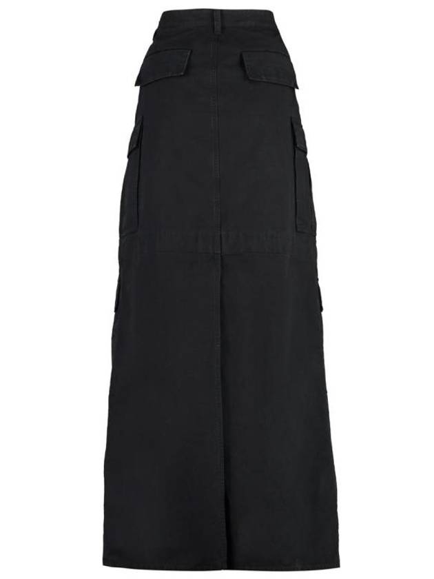 Luxury Balenciaga Trending 2026 Apron Cargo Pants A Line Skirt Black Black