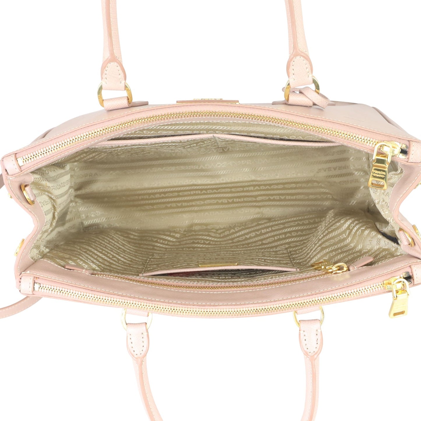 Prada Saffiano Lux Galleria Double Zip Tote Medium