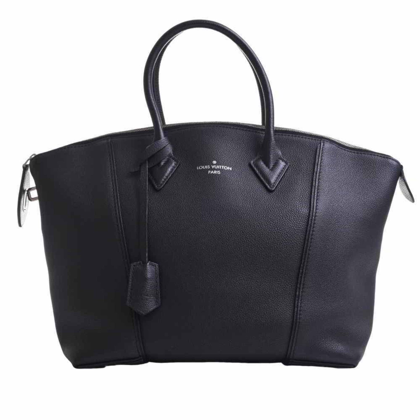 Louis Vuitton Black Leather Lockit handbag bag