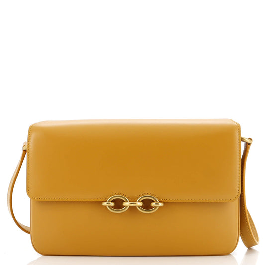 Luxury Saint Laurent Trending 2025 Le Maillon Shoulder Bag Leather Medium