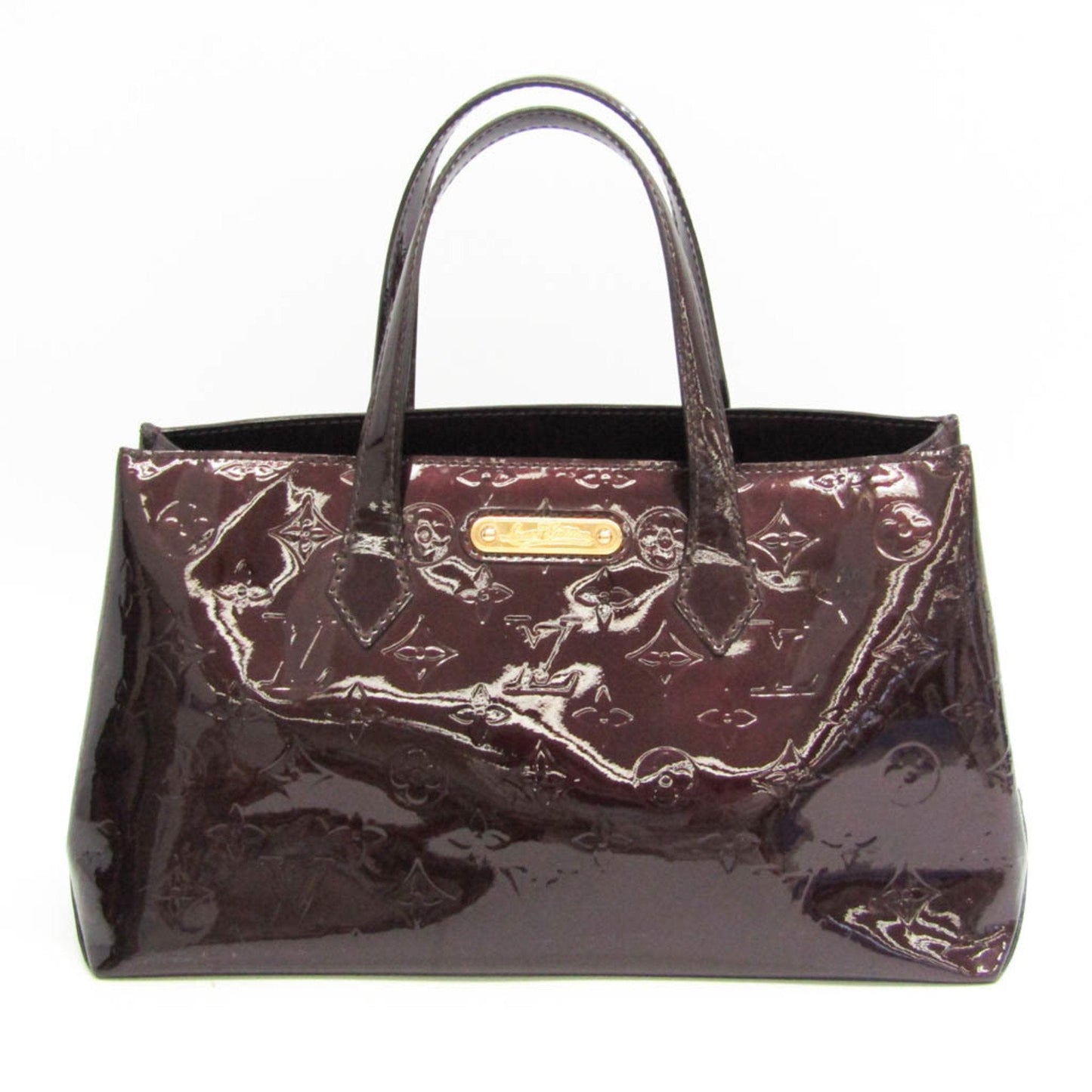 Louis Vuitton Brown Patent leather Wilshire handbag bag