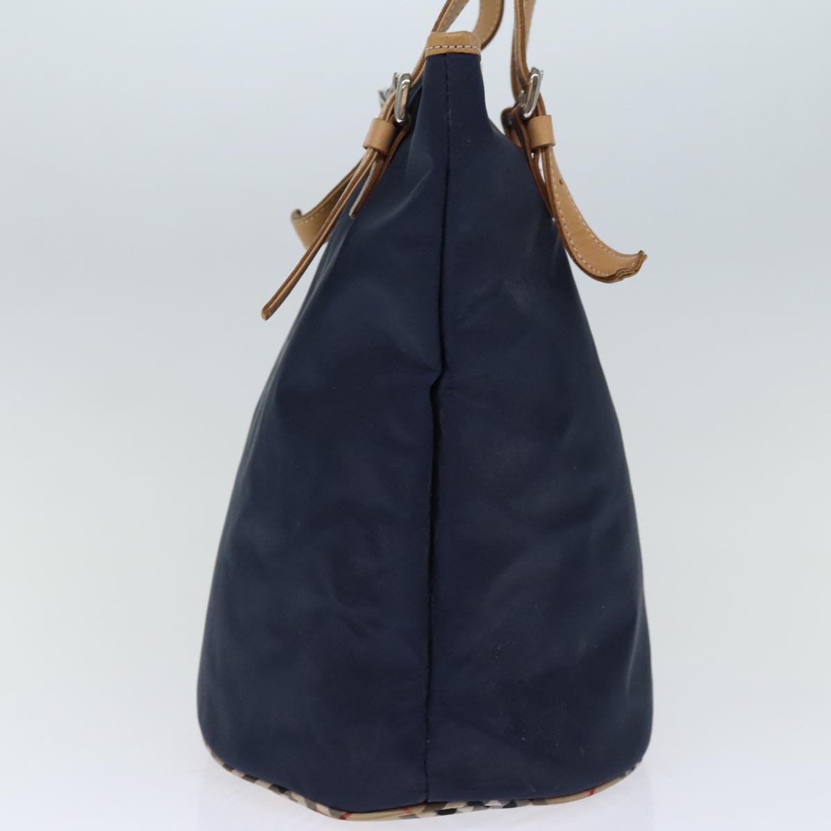 Luxury BurberrySs Blue Label Tote Bag Nylon Navy Auth 74256
