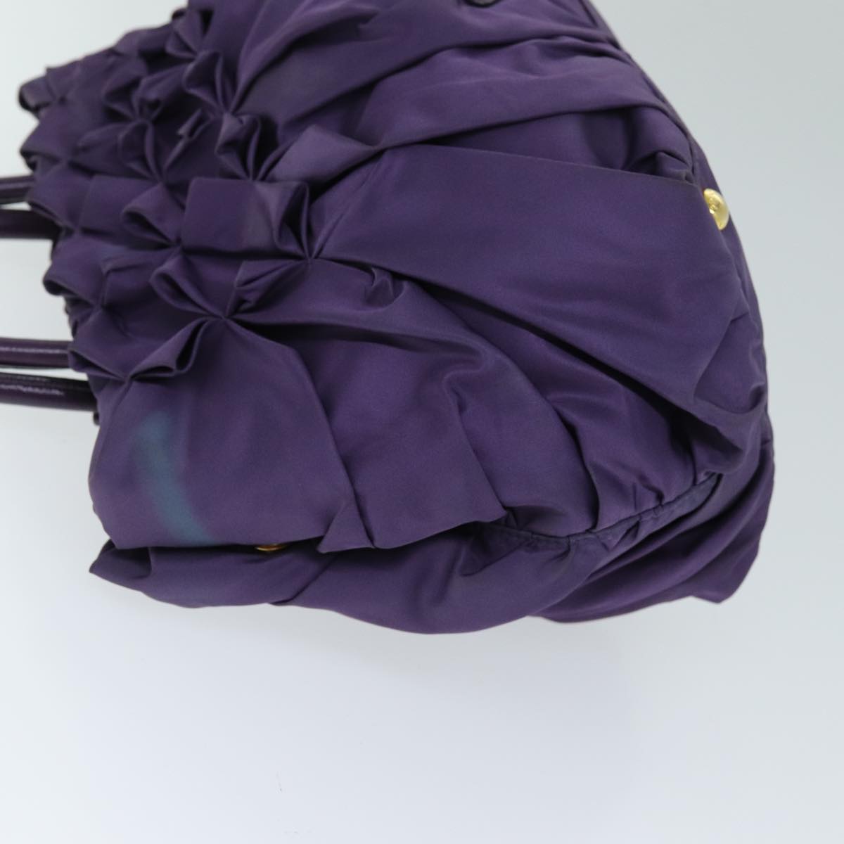 PRADA Hand Bag Nylon Purple Auth 74403