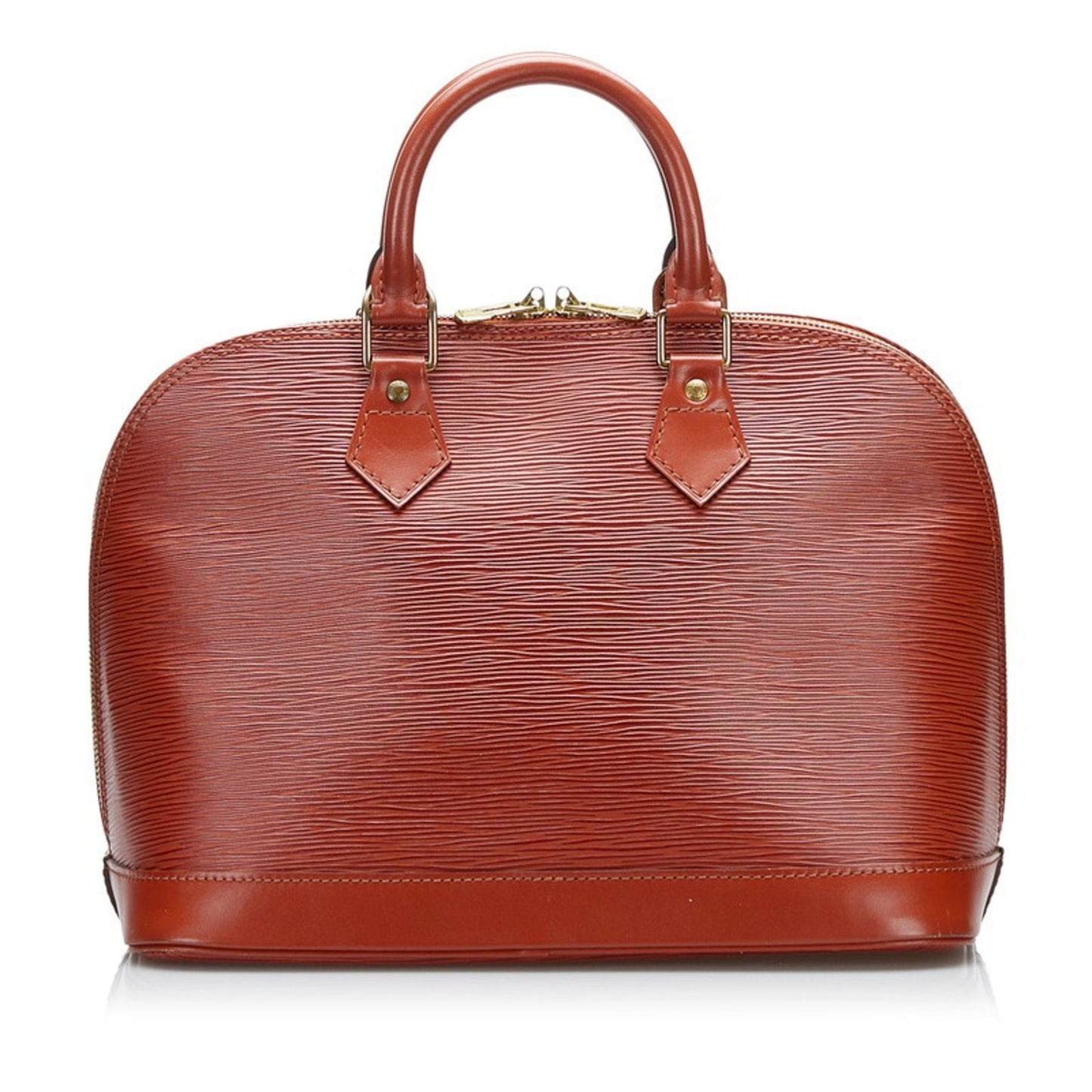 Louis Vuitton Brown Leather Alma handbag bag