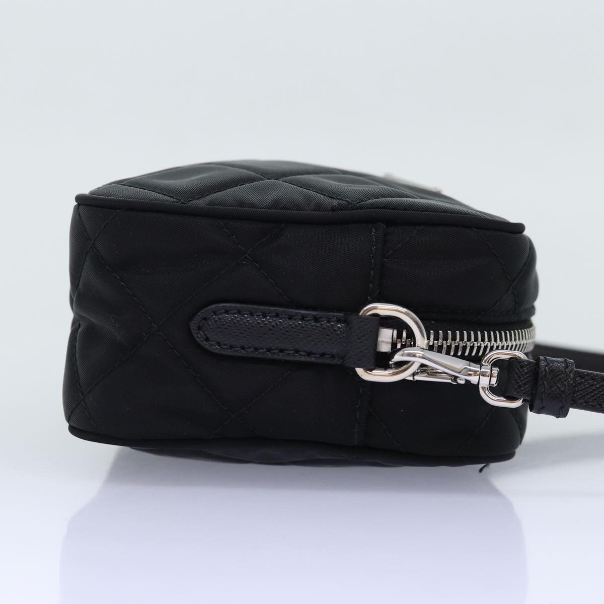 PRADA Shoulder Bag Nylon Black 1BH028 Auth 74728A